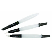 Pennelli ad acqua - Derwent - Set di 3 - Fine, Medio, Chisel - Pratici per artisti - Valvola anti-perdita