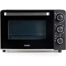 DOMO DO807GO mini sähköuuni - 20 L - musta - korkea ja matala lämpö - 120 min ajastin - 1300W