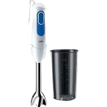 Braadmixeur BRAUN MQ3000WH Smoothie Plus - Staafmixeur Wit en Blauw