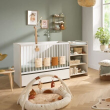 Letto baby combinato - 120x60cm - Evolutivo in 90x190cm - Babyprice First - In legno e bordi in legno