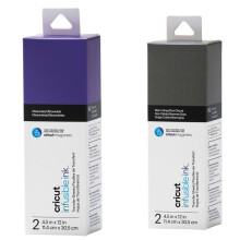 4 hojas de transferencia para prensa de tazas - Violeta + Gris