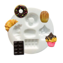 2 delicias moldes de silicona para arcilla polimérica