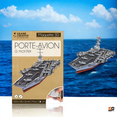 Maquete de porta-aviões para montar você mesmo 2