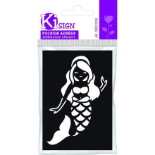 Klebe-Schablone 'Ki-Sign' Sirene 7 x 10 cm