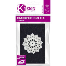 Ki-Sign - Transferência termocolante renda Rosace ø8,5 cm