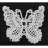 Ki-Sign - Trasferimento termoadesivo pizzo Farfalla n2 8,5x7 cm 2