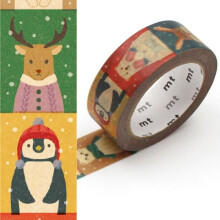 Cinta adhesiva decorativa - MASKING TAPE - MT Encanto de Navidad - 1,5cm x 7m - Para niños - Mixto