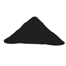 Dreieck Campinghocker aus Stoff – Tragbar, faltbar, kratzfestes Canvas, schwarz