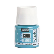 Pintura de couro - Setacolor - Azul Turquesa - 45 ml - Acrílico - Misto