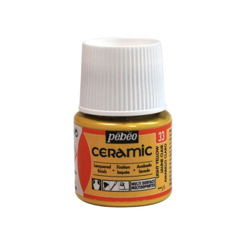 Farben - Pébéo - Céramic - Hellgelb - 45ml - Glänzend