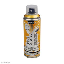 Pintura en spray - Pébéo - DecoSpray - Color Dorado - 200 ml - Para manualidades