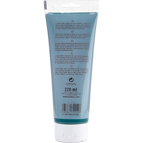 Gouache Paint - PÉBÉO - Emerald - 220 ml - Water-based - Easy to use 1