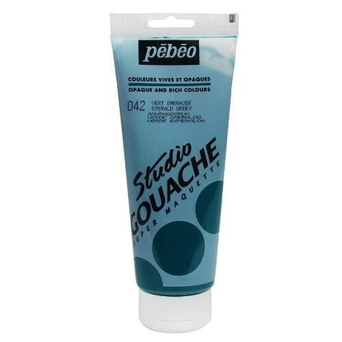 Gouache Paint - PÉBÉO - Emerald - 220 ml - Water-based - Easy to use