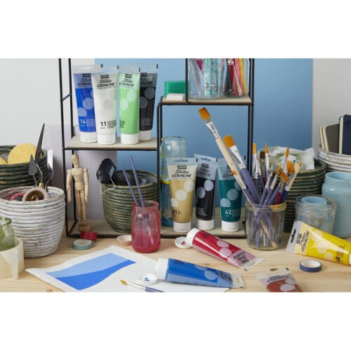 Gouache Paint - PÉBÉO - Emerald - 220 ml - Water-based - Easy to use 2
