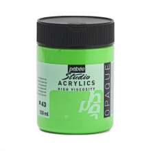 Acrylic paint - PEBEO - 500 ml pot - Green - Imitation Cadmium - Matte