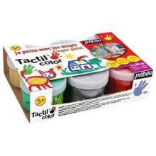 Sormiväri - PEBEO - Tactil Color Aloitussetti - 6 putkea 80ml - Ihanteellinen lapsille - Kermaisa tahna
