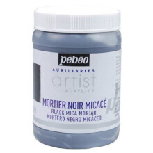 Mica mortário - Pebeo - 522700 - 250 ml - Preto - Efeito metálico