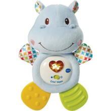 VTECH BABY - Chocalho Croc'Hippo - Brinquedo macio texturizado azul