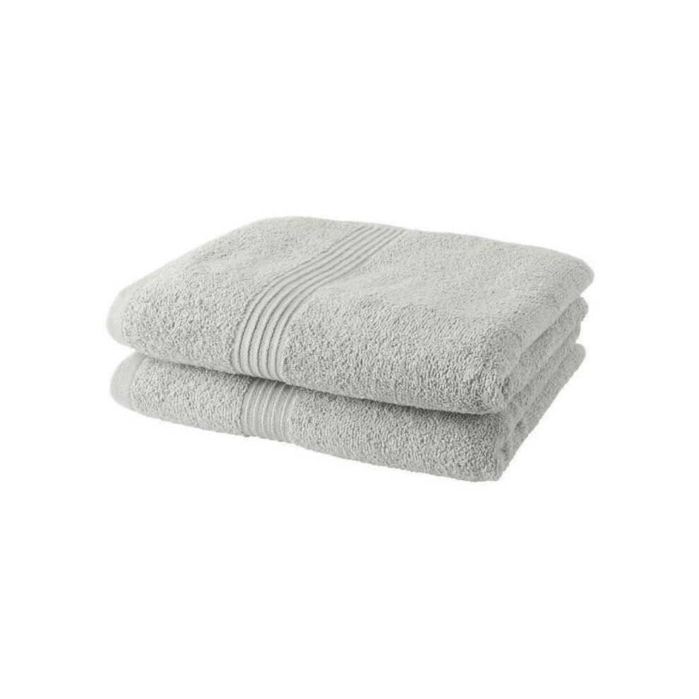 Today Set Of 2 Towels 50X90 Cm 100% Cotton - Chalk
