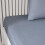 TODAY Essential fitted sheet - 140 x 190 cm - 2 people - 100% plain cotton - Denim 3