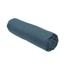 TODAY Essential fitted sheet - 90 x 190 cm - 1 person - 100% Plain cotton - Peacock