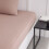 TODAY Essential fitted sheet - 140 x 190 cm - 2 people - 100% plain cotton - Sand pink 3