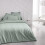TODAY Essential fitted sheet - 140 x 190 cm - 2 people - 100% Plain cotton - Celadon 2