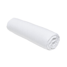TODAY Essential fitted sheet - 90 x 190 cm - 1 person - 100% Plain cotton - Chalk