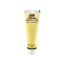 Tinta acrílica - PEBEO - Studio Alta Viscosidade - 250 ml - Amarelo de Nápoles - Acabamento Fosco