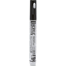 Marcadores de tinta acrílica - Pébéo - Marcador Acrílico - Ponta Média 4 mm - Cor Branca - Indeleível