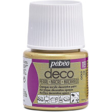 Maali - PEBEO - Kultainen helmiäinen - 45 ml - Matta - Läpinäkymätön