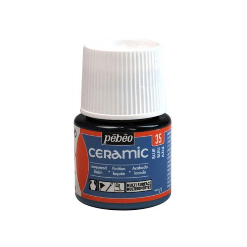 Peinture - Pébéo - Céramic - Bleu - 45ml - Brillant