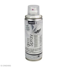 Pintura en spray - Pébéo - DecoSpray - Purpurina plateada - 200 ml - Manualidades