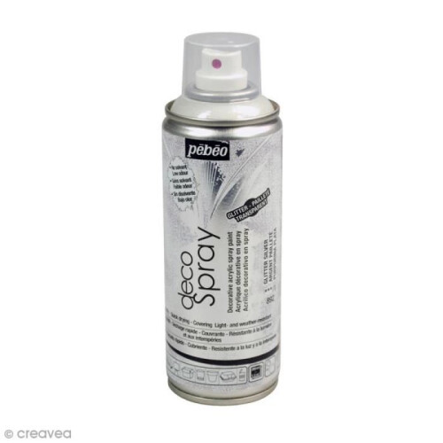 Aerosol paint - Pébéo - DecoSpray - Silver glitter - 200 ml - Creative hobbies
