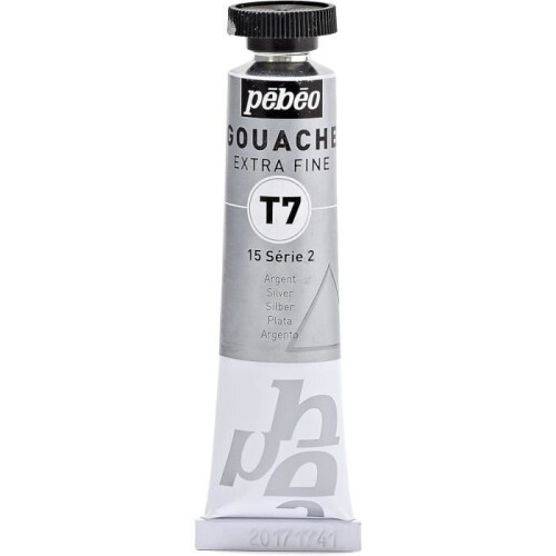 Gouache Paint - PEBEO - T7 - 20ml - Extra fine - Silver Color