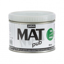 Akrüyliväri - Erittäin mattapintainen - Pysyvä vihreä - Pébéo - Mat Pub - 500ml