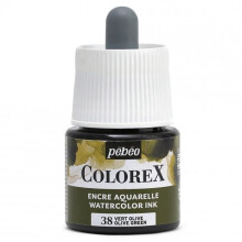 Vesiväri - PEBEO - Colorex - 45 ml - Oliivinvihreä - Sekä
