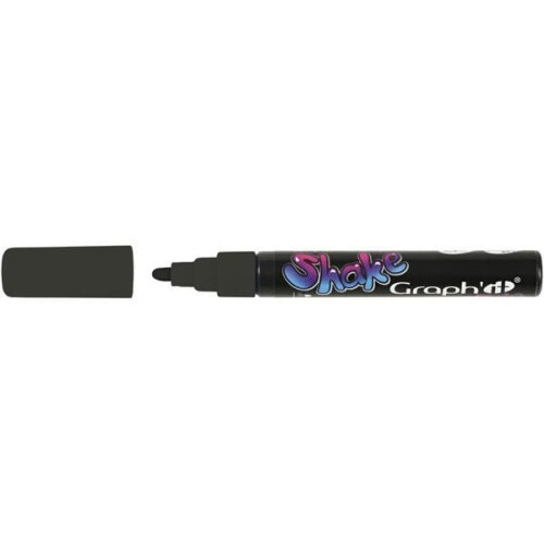 Crayon Graph'it Shake Noir - OZ INTERNATIONAL - Crayon - Pointe 4 mm - Indélébile - Large
