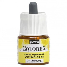 Tinta Aquarelle - PEBEO - Colorex - 45 ml - Amarelo Limão - Mistura