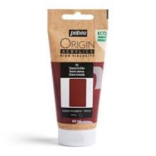 Pintura acrílica - Sienna queimada - 32 - Alta viscosidade - Pébéo - Acrílicos Originais - 60ml