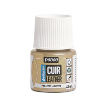 Tinta para couro - PEBEO - Setacolor - Paillette dourado - 45 ml - Acrílico resistente