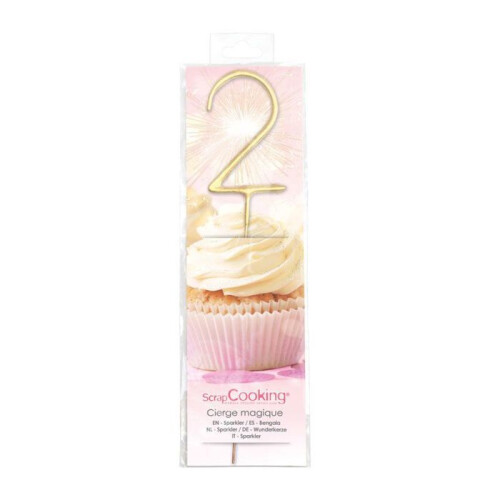 Velas mágicas 17,5 cm - número 2