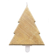 Bougie - Scrapcooking - Abete - Dorato - Decorazione festiva - Natale