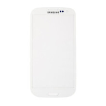Vetro di protezione bianco + adesivo per Samsung Galaxy S3 I9300 I9305
