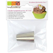 Bico de confeitar - Scrapcooking - Espaguete - Inox - 1,7 cm de diâmetro - 4,5 cm de altura