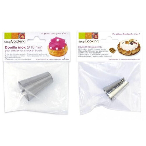 Duo de bicos de confeitar - Choux 18 mm e St Honoré