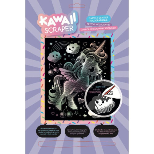 Holographischer Kawaii Einhorn Traumfänger Schaber