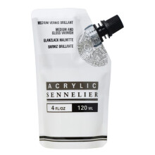 Vernis - Médium - Brillant - Peinture acrylique - Sennelier - Abstract - 120ml