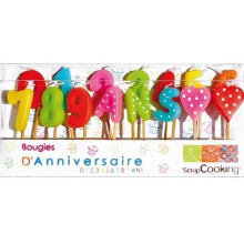 30 candele di compleanno 1-2-3 anni