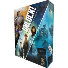 Asmodée - Space Cowboys - Unlock!: Spielabenteuer - Jetzt auspacken - Gesellschaftsspiel - Ab 10 Jahren - 1 bis 6 Spieler - 60 Min.